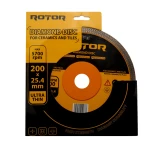 Disc diamantat pentru ceramica ultra subtire ROTOR 200*25,4