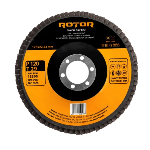 Disc lamelar curbat ROTOR 125*22,23 P120 T29