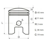 SET PISTON CHINA 4500, Elefant