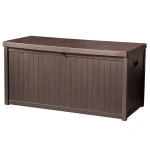 TM-SBW43H TOUGH MASTER 430L Storage Box Wooden style, coffee, hinges