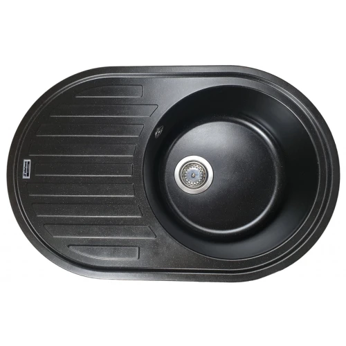 Chiuveta de bucătărie Elefant Premium Lira, Negru metalic , 496x767 mm