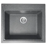 Chiuvetă din compozit de granit pentru bucătărie ELEFANT PREMIUM 5852 VESTA Grafit