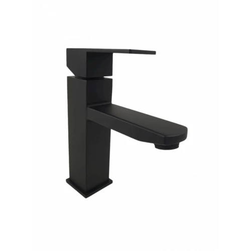 Baterie bucatarie MIXXUS KUB-001 BLACK din otel inoxidabil, Monocomanda, Racorduri incluse