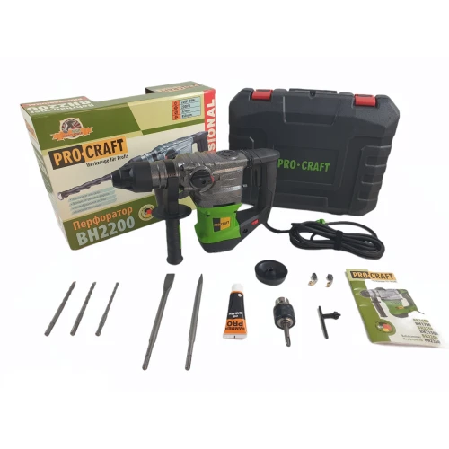 Ciocan Rotopercutor Procraft BH2200, 6J, 1500 W, 820rpm, 5000bpm