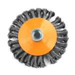 Perie de sarma conica cu noduri ROTOR 125mm M14