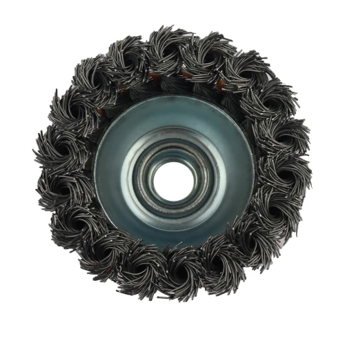 Perie de sarma tip cupa cu noduri rasucite ROTOR 75mm M14