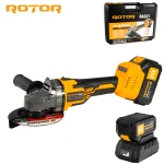Polizor unghiular pe acumulator ROTOR RAG21 21V/3 Ah,820 W ,8500 rot/min,Brushless