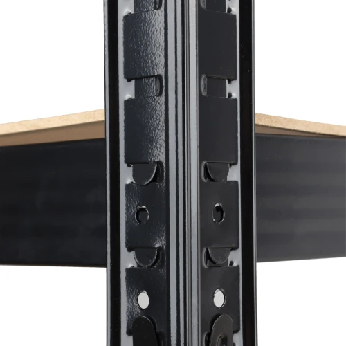 Raft Negru 70Wx30Dx150Hcm pentru depozitare din otel ROTOR