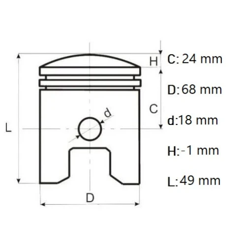 Set piston segmenti generator Honda GX160/ generator chinezesc 5.5hp, motocultor, Elefant