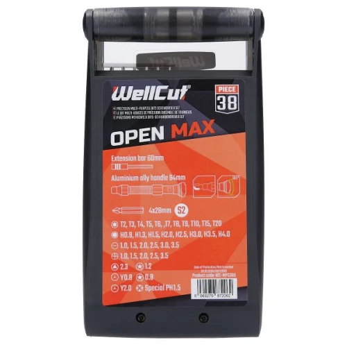 WC-MPS38U WELLCUT PRECISION BITS PRECISION MULTI-PURPOSE 38 Pcs