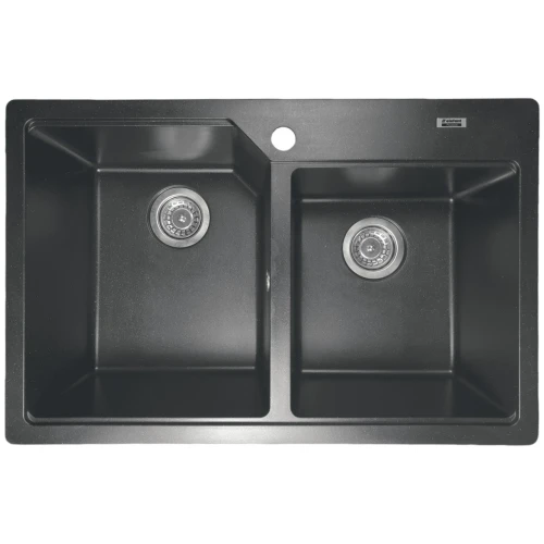 Chiuveta de bucătărie Elefant Premium Harmony , Negru metalic , 775x495/420 mm