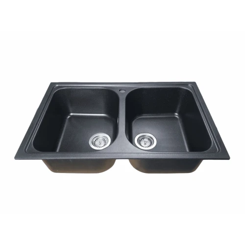 Chiuveta de bucătărie Elefant Premium Equatoria, Negru metalic , 785x490 mm