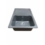 Chiuvetă din compozit de granit pentru bucătărie ELEFANT PREMIUM 7850 VERONA Grafit 775 x 495 mm