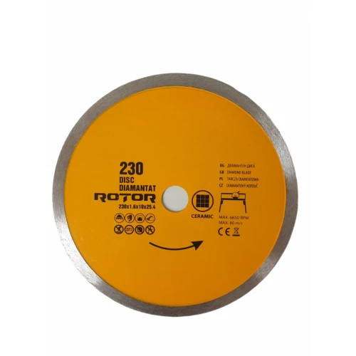 DISC DIAMANTAT 230x1.6x10x25.4 Continuu Rotor