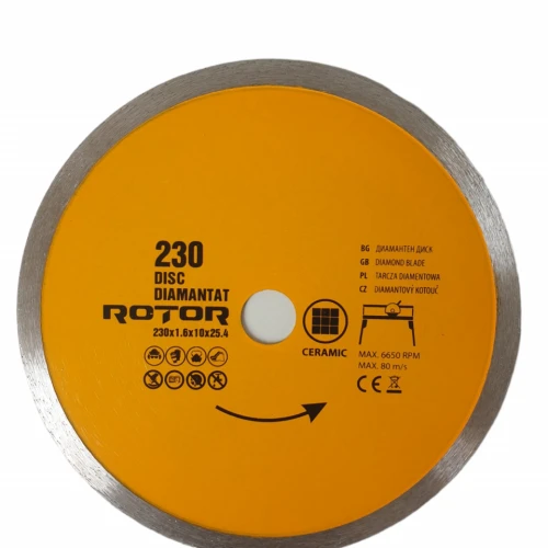 DISC DIAMANTAT 230x1.6x10x25.4 Continuu Rotor