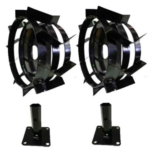 Set roti metalice 470x195 cu manicot, diametru ax 33mm, Elefant