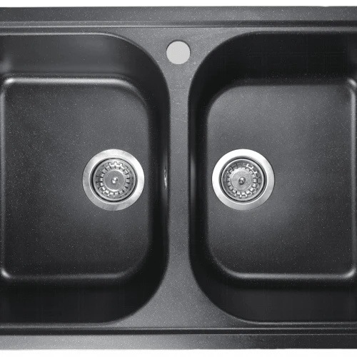 Chiuveta de bucătărie Elefant Premium Equatoria, Negru metalic , 785x490 mm