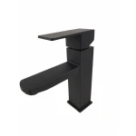 Baterie bucatarie MIXXUS KUB-001 BLACK din otel inoxidabil, Monocomanda, Racorduri incluse