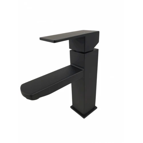 Baterie bucatarie MIXXUS KUB-001 BLACK din otel inoxidabil, Monocomanda, Racorduri incluse