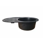 Chiuveta de bucătărie Elefant Premium Lira, Negru metalic , 496x767 mm