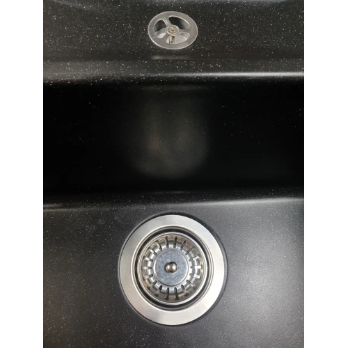 Chiuveta de bucătărie Elefant Premium Troya 7850 , Negru metalic 776x496 mm