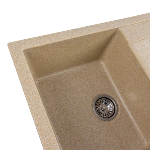 Chiuveta de bucătărie Elefant Premium Troya 7850 , Nisip bej 776x496 mm