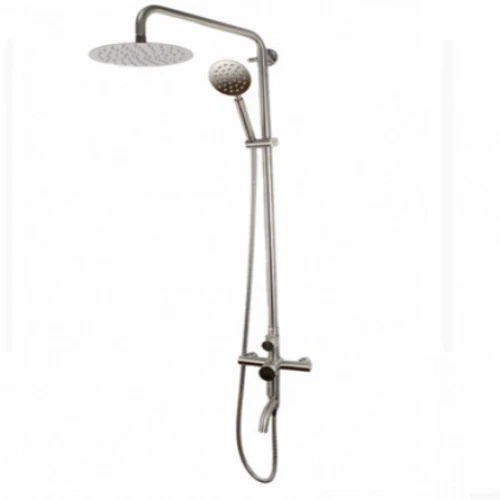 Coloana de dus Mixxus SUS-009-J, 120 cm baterie si para, monocomanda, furtun flexibil