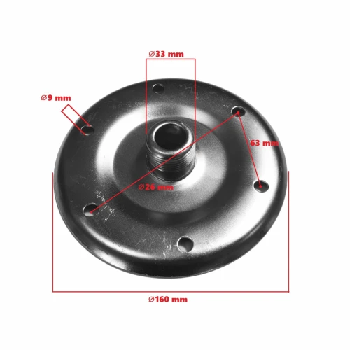 Flansa din otel-carbon pentru hidrofor 24L, Elefant