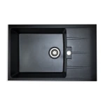 Chiuveta de bucatarie Elefant Premium Roma Negru metalic, 775x500 mm