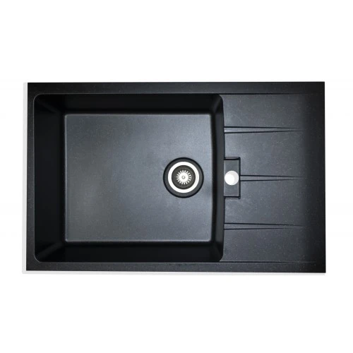 Chiuveta de bucatarie Elefant Premium Roma Negru metalic, 775x500 mm