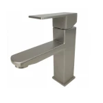 Baterie lavoar MIXXUS KUB-001 din otel inoxidabil, Monocomanda, Racorduri incluse