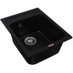 Chiuveta de bucătărie Elefant Premium Korrado , Negru metalic 497x398 mm