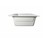 Chiuvetă din compozit de granit pentru bucătărie ELEFANT PREMIUM 5852 VESTA Alb 580 x 518 mm