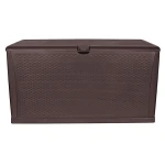 TM-SBR46H TOUGH MASTER 460L Storage Box Rattan style, coffee, hinges