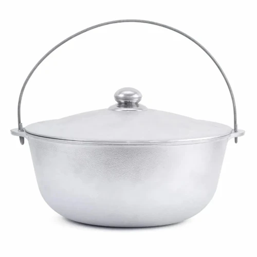 Ceaun tuci aluminiu alimentar cu capac, capacitate 5 litri ROTOR