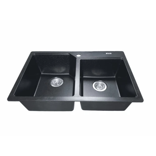 Chiuveta de bucătărie Elefant Premium Harmony , Negru metalic , 775x495/420 mm