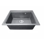 Chiuvetă din compozit de granit pentru bucătărie ELEFANT PREMIUM 5852 VESTA Grafit