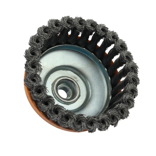 Perie de sarma tip cupa cu noduri rasucite ROTOR 125mm M14