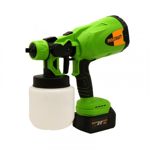 Pistol de vopsit cu acumulator 800W PROCRAFT PSE20 FARA ACUMULATOR SI FARA INCARCATOR 