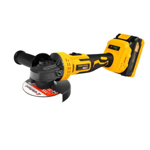 Polizor unghiular cu variator, ROTOR RBA21,8500 RPM, cu acumulator 21 V /3 Ah