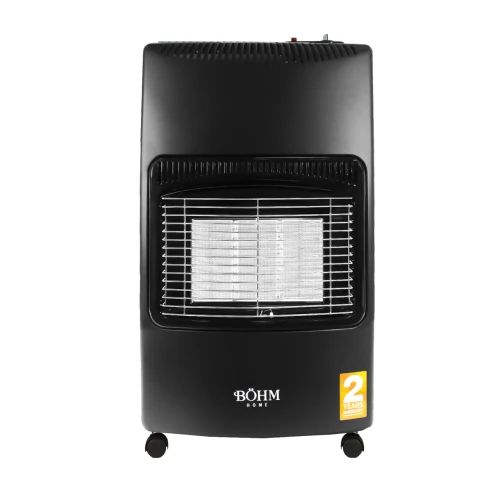 Soba pe gaz GPL pliabilă BÖHM BF-003B , 4,20 kW , 3 trepte de putere , 20-80 m² , Regulator GPL + Furtun GPL 1,5 m