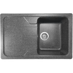Chiuvetă din compozit de granit pentru bucătărie ELEFANT PREMIUM 7850 VERONA Grafit 775 x 495 mm