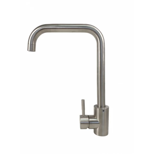 Baterie bucatarie MIXXUS SUS-011-G din otel inoxidabil, Monocomanda, Racorduri incluse