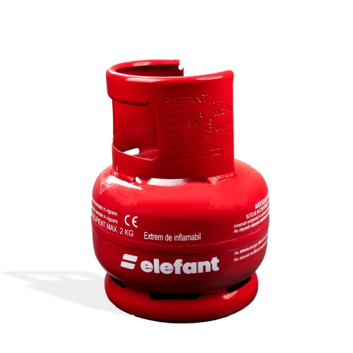 Butelie camping cu arzator din metal cu talpa si guler de protectie pentru conector 5L ELEFANT