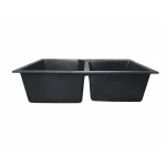 Chiuveta de bucătărie Elefant Premium Harmony , Negru metalic , 775x495/420 mm