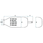 Membrana pentru hidrofor 24L ALB CU COADA, Elefant