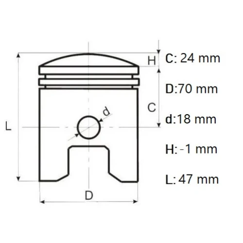 Set piston generator Honda GX 200/ generator chinezesc 7hp/ motocultor, Elefant