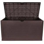 TM-SBR46 TOUGH MASTER 460L Storage Box Rattan style, coffee, no hinge