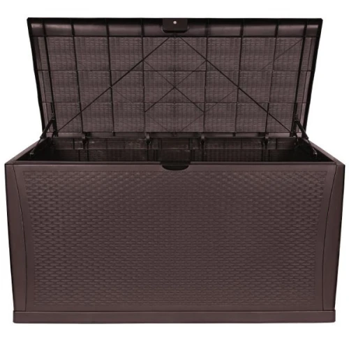TM-SBR46 TOUGH MASTER 460L Storage Box Rattan style, coffee, no hinge