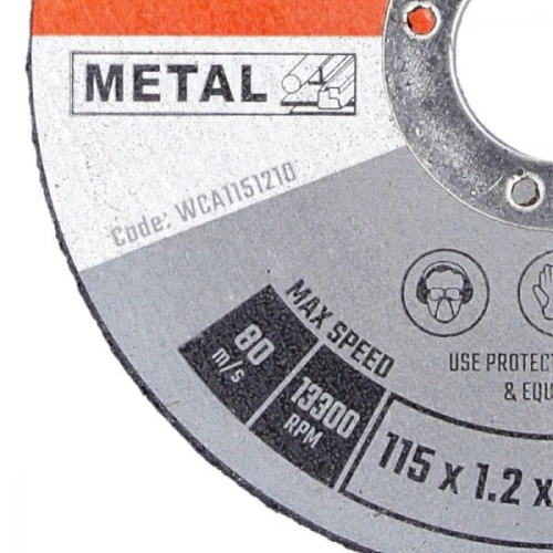 WCA1152-10 Wellcut 115*1.2 cutting disc metal box Pack of 10